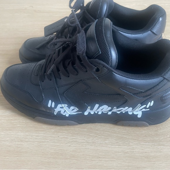 Black off white “out of business”